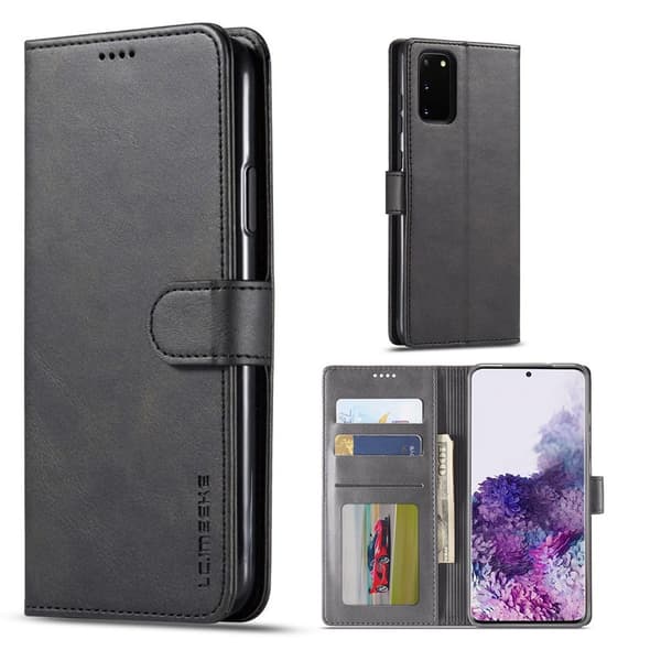 LC.IMEEKE Samsung Galaxy S20 flip etui - Svart Black