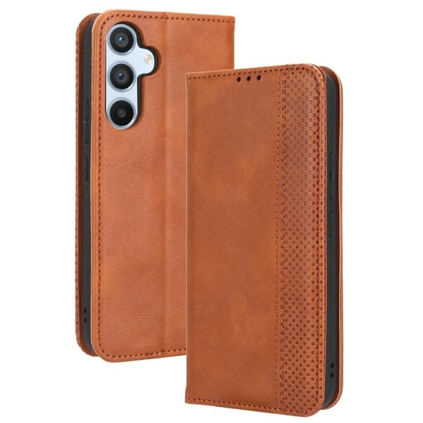 Bofink Vintage Samsung Galaxy A54 Læretui - Brun Brown