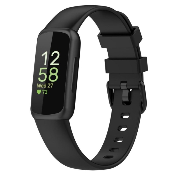 Fitbit Inspire 3 klockarmband i silikon - Svart Storlek: L Svart