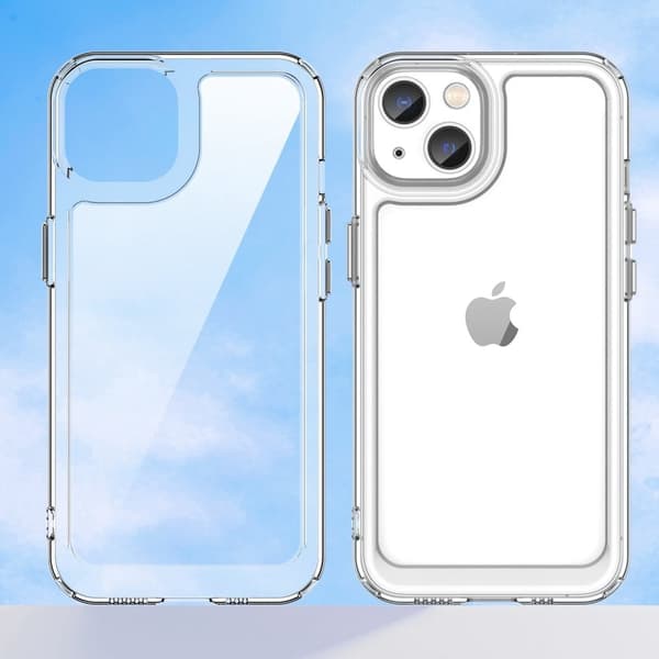 iPhone 14 smart akryldeksel - Gjennomsiktig Transparent
