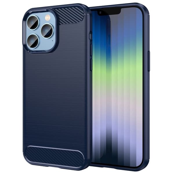 Carbon Flex Suojakotelo iPhone 14 Pro - Sininen Blue