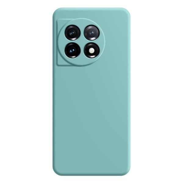 Avfasat gummerat anti-droppskydd för OnePlus 11 - Cyan Grön