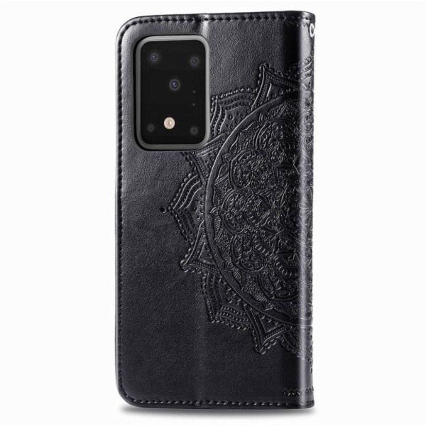 Mandala läder Samsung Galaxy S20 Ultra fodral - Svart Svart