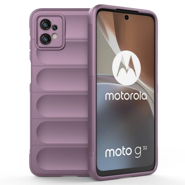 Mjukt greppformat Motorola Moto G32 skal - Lila Lila