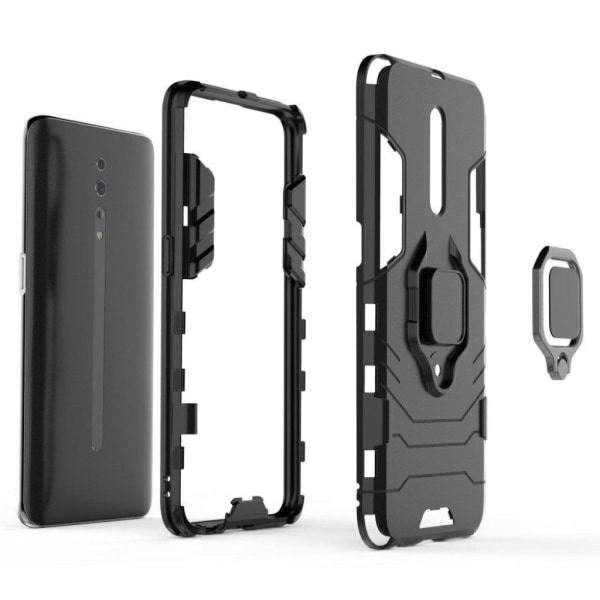 Ring Guard Oppo Reno Z kuoret - Musta Black