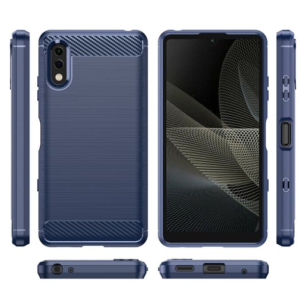 Carbon Flex Etui Sony Xperia Ace 2 - Blå Blue