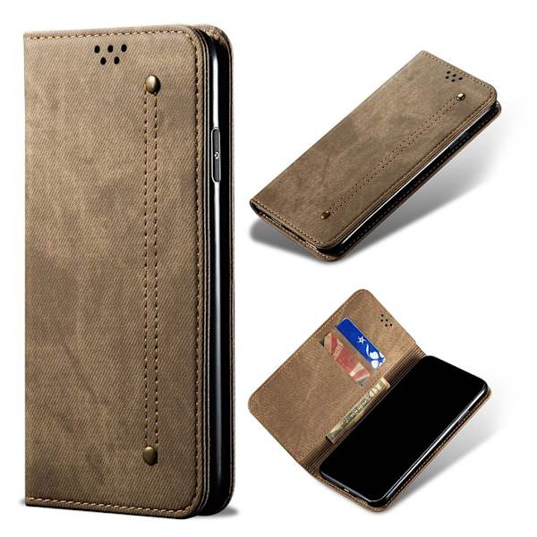 Jeans OnePlus 8 Pro Etui - Khaki Brown