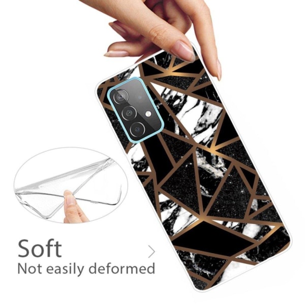 Marble Samsung Galaxy A32 5G case - Black Tile Fragments Black