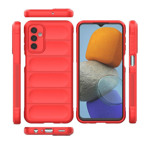 Mjukt greppformat Samsung Galaxy M23 / Samsung Galaxy F23 skal - Röd Röd