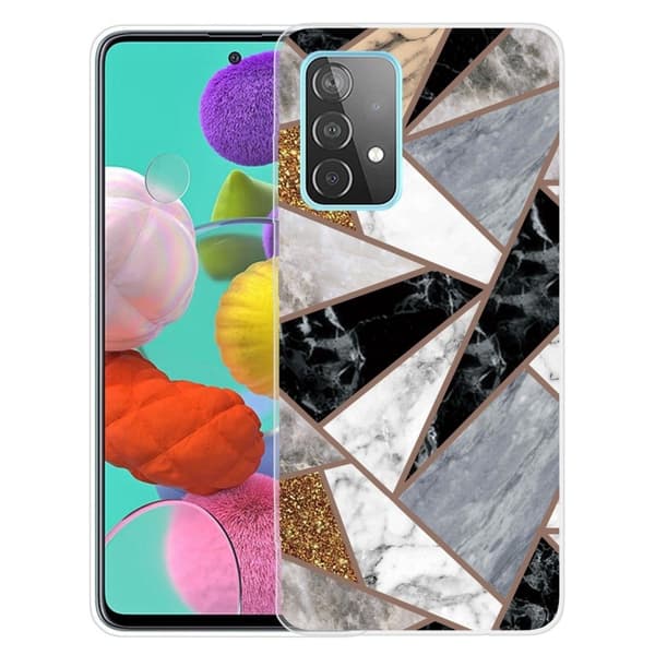 Marble design Samsung Galaxy A23 cover - Fragment Af Marmorfarver Multicolor