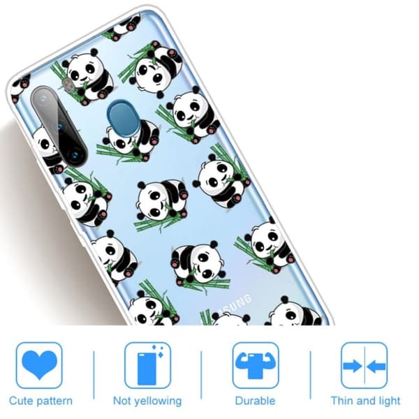 Deco Samsung Galaxy A21 deksel - Søt panda Multicolor