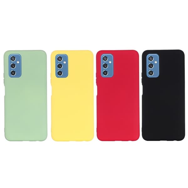 Matt flytende silikondeksel for Samsung Galaxy M52 5G - Svart Black