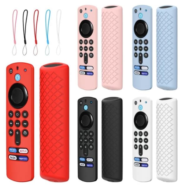 Amazon Fire TV Stick 4K (3.) GS133 silikoniohjaimen suojus - Valkoinen White