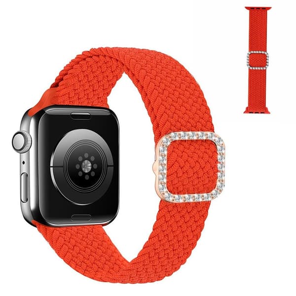 Apple Watch 40mm nylonkellohihna strassisoljella - Oranssinpunainen Orange