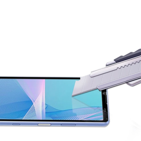 MOCOLO HD Sony Xperia 10 III skærmbeskytter i hærdet glas - Sort Udgave Transparent