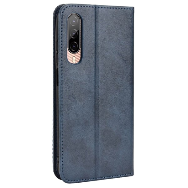 Bofink Vintage läder HTC Desire 22 Pro fodral - Blå Blå