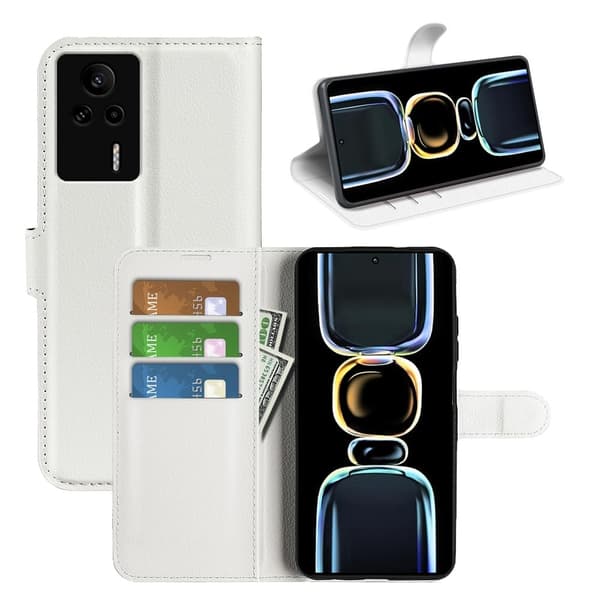 Klassisk Xiaomi Redmi K60E Flip Etui - Hvid White