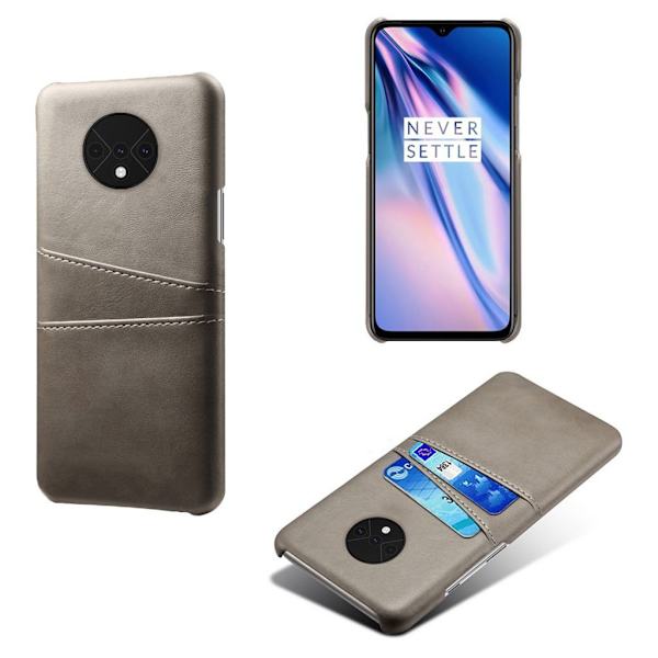 Dual Card cover - OnePlus 7T – Grå Silver grey