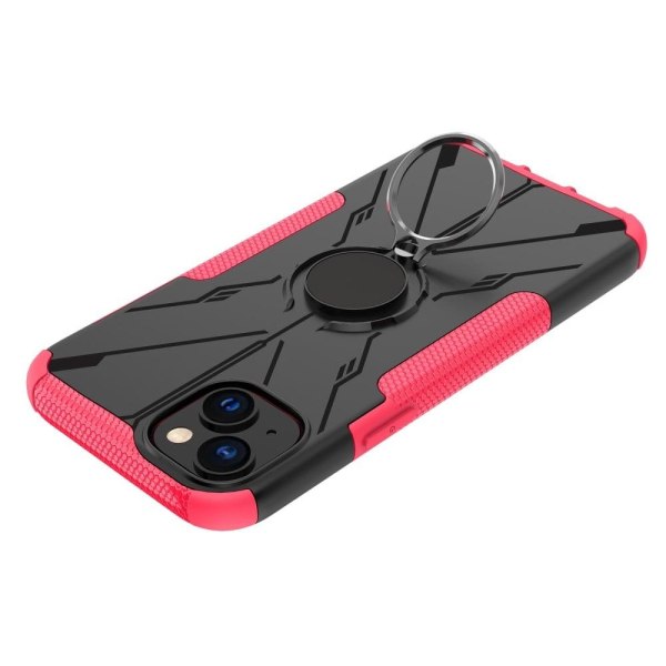 Kickstand-skydd med magnetisk platta för iPhone 14 Plus - Ros Rosa