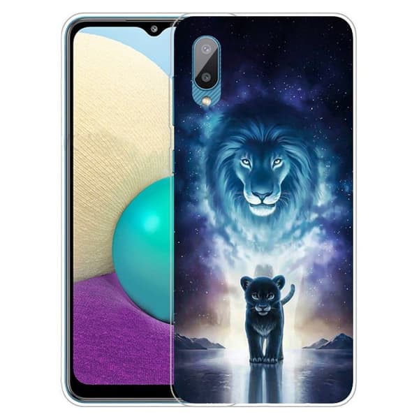 Deco Samsung Galaxy M02 / A02 Etui - Løve Multicolor