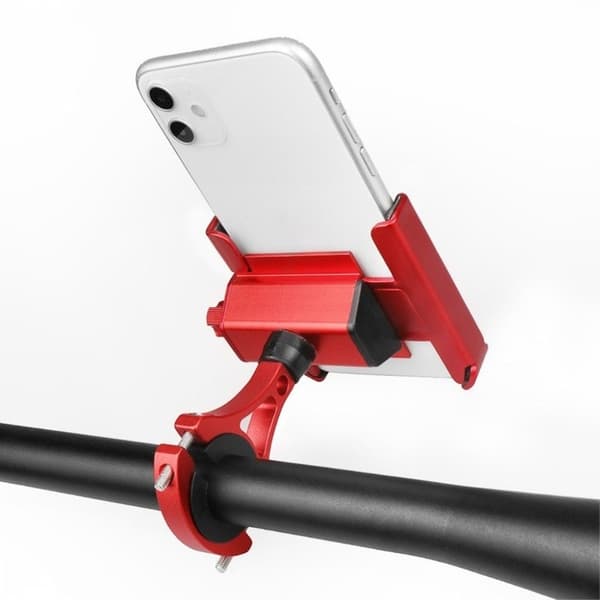 Universalholder for sykkeltelefon - Kort / Håndtak / Rød Red