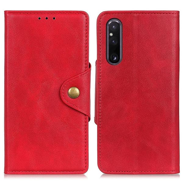 Alpha Sony Xperia 1 V Flip Etui - Rød Red