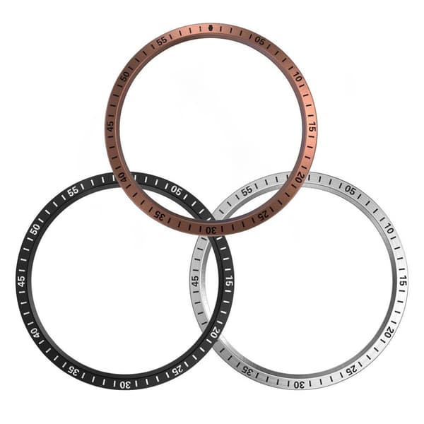 Samsung Galaxy Watch (42mm) rustfrit stål bezel - Sort Black