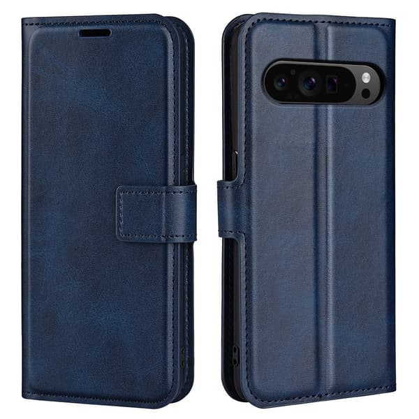 Google Pixel 9 Pro XL nahkainen lompakokkotelo - Sininen Blue