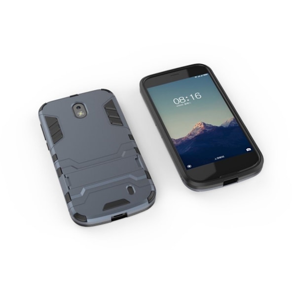 Nokia 1 kickstand kombinationsfodral - Mörkblå Blå