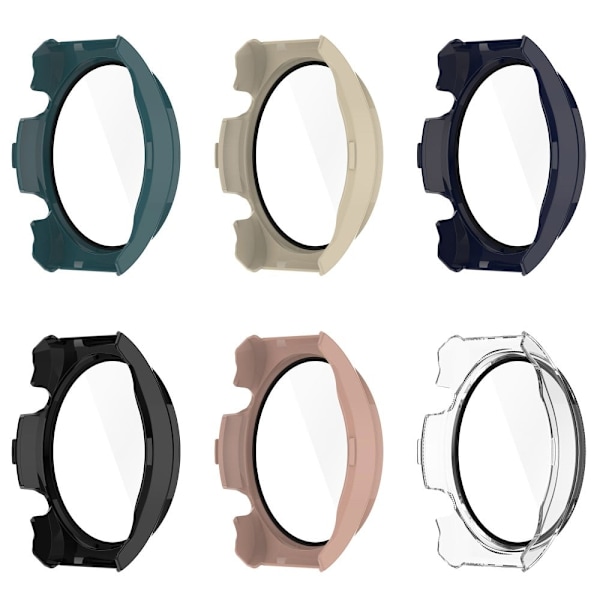 Xiaomi Watch S1 protective cover with tempered glass screen protector - Black Svart