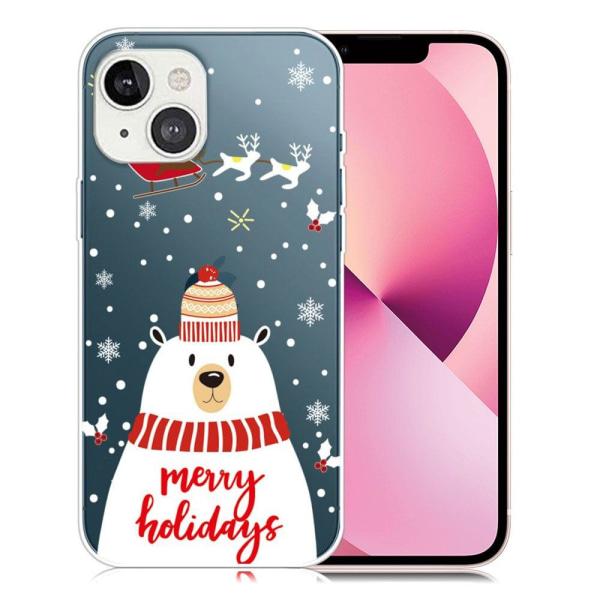 Mønstertryk i juleserien IMD Fleksibelt bagcover til mobiltelefo Multicolor