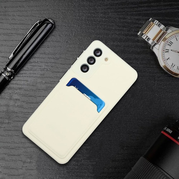 Cover med Kortholder til Samsung Galaxy S23 - Hvid White