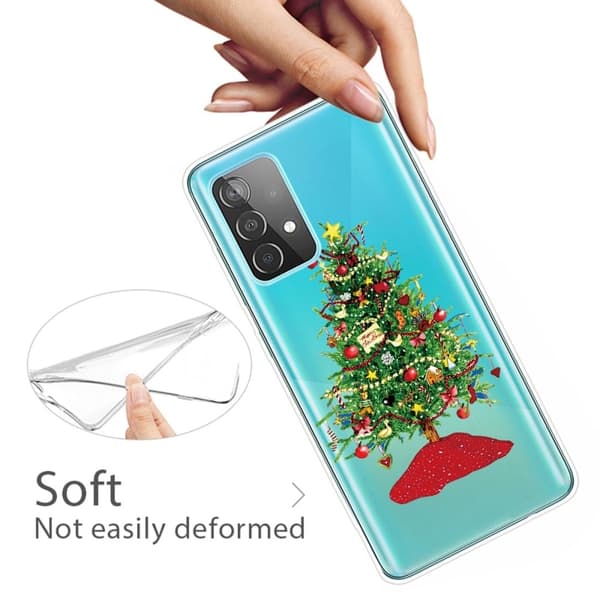 Julfodral till Samsung Galaxy A32 - Julgran Med Presenter Grön