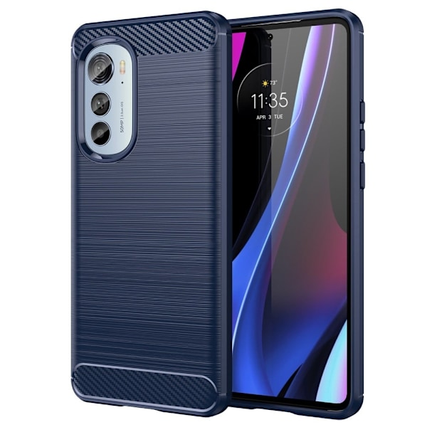 Carbon Flex Motorola Moto Edge 2022 skal - Blå Blå