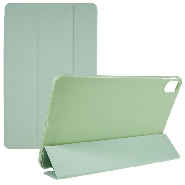 Tri-fold Leather Stand Case for Honor Pad 8 - Light Green Green