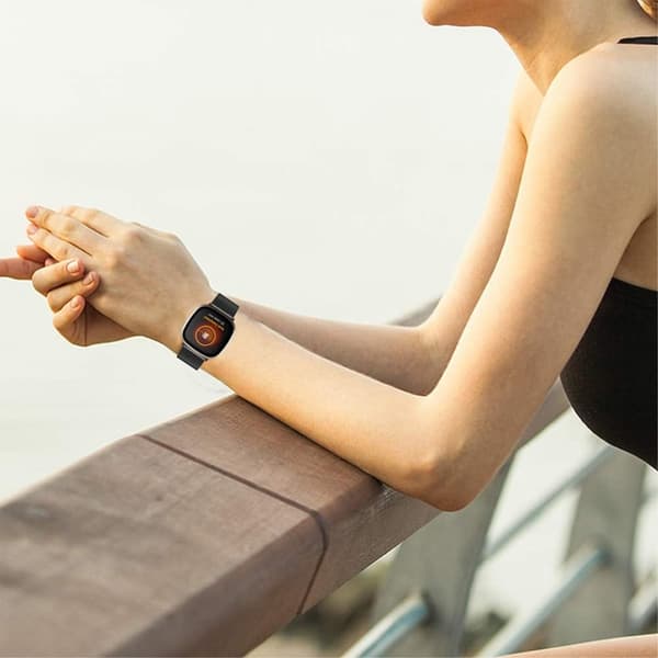 Fitbit Sense / Versa 3 milanesisk klokkerem i rustfritt stål - Svart Black