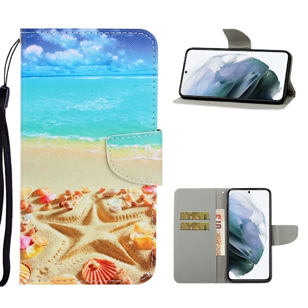 Wonderland Samsung Galaxy S21 FE Flip etui - Strand Multicolor
