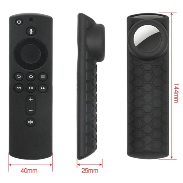 2-i-1 unik fjärrkontroll silikonskydd Amazon Fire TV Stick 4K - Lysande Rosa Rosa