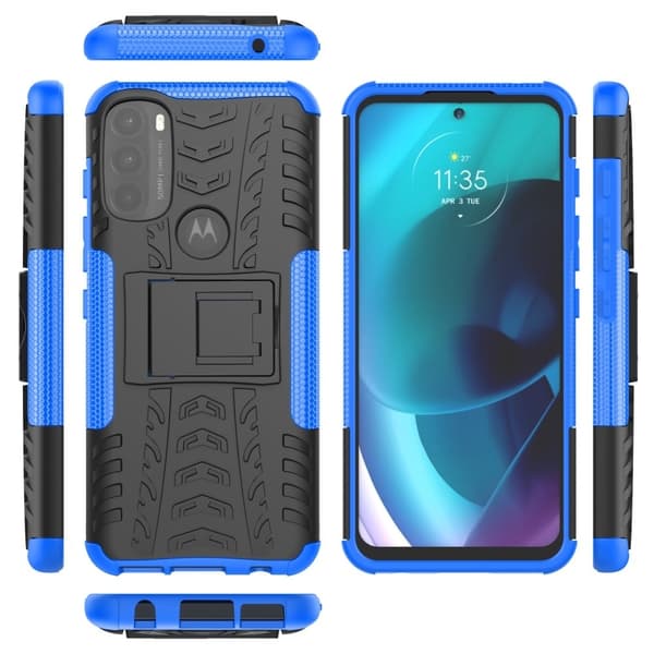 Offroad Motorola Moto G71 5G deksel - Blå Blue