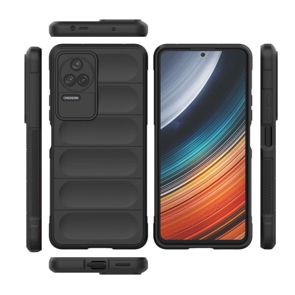 Blødt grebsformet cover til Xiaomi Poco F4 / Xiaomi Redmi K40S - Sort Black
