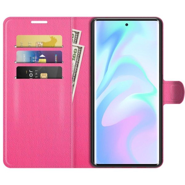 Classic ZTE Axon 30 Ultra 5G flip kuoret - Ruusu Pink