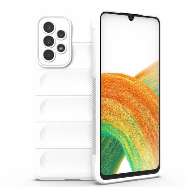 Blødt grebsformet cover til Samsung Galaxy A33 5G - Hvid White