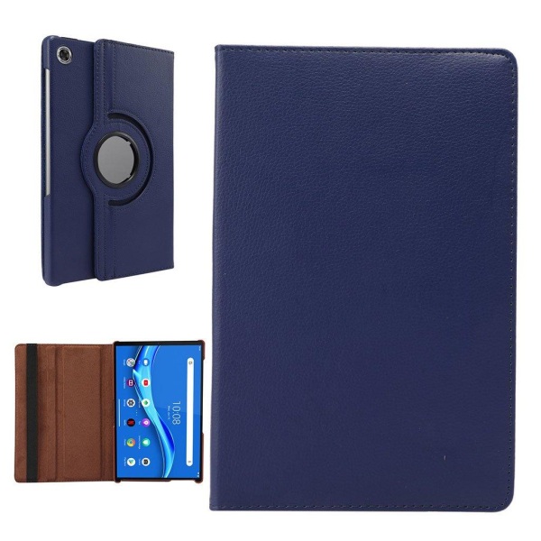 Lenovo Tab M10 FHD Plus 360 degree litchi texture leather case - Blue