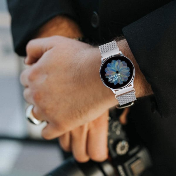 22mm Universal JLT milanese stainless steel watch strap - Silver Silvergrå