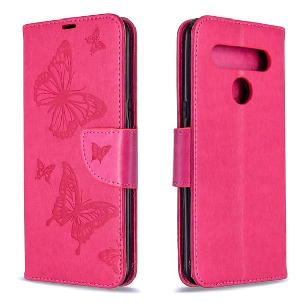 Butterfly LG K61 Etui - Rose Pink