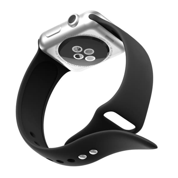 Apple Watch Series 4 44mm silikoneurrem - sort Black