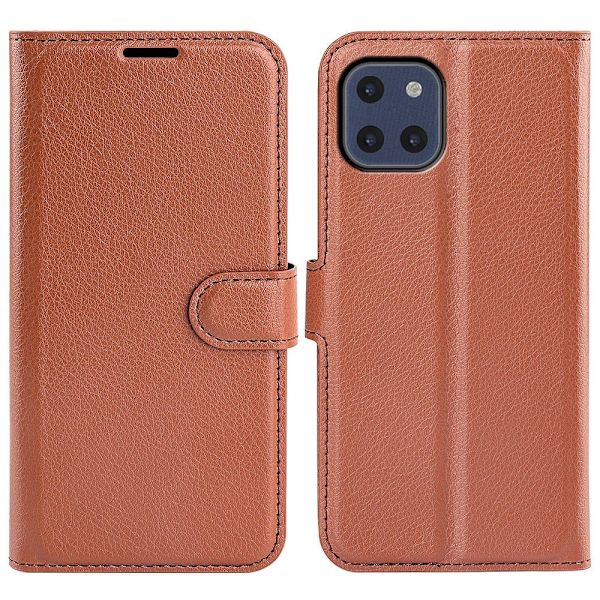 Klassisk Samsung Galaxy A03 flip etui - Brun Brown