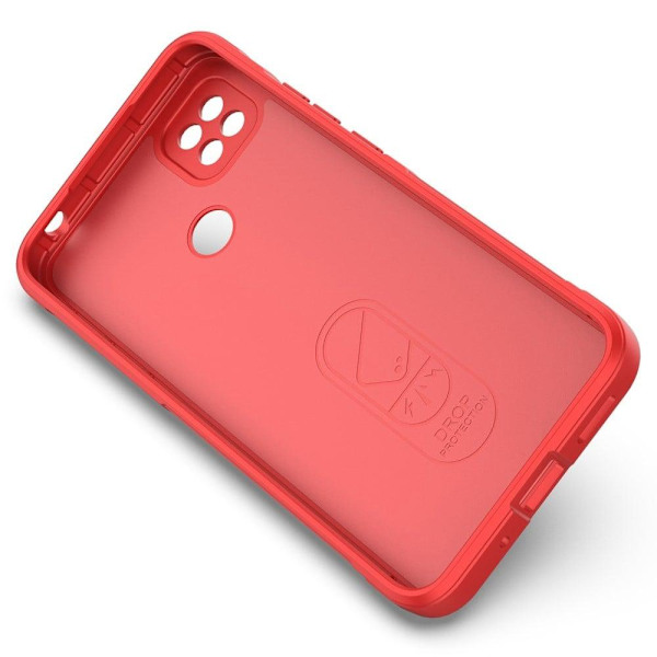 Mjukt greppformat Xiaomi Redmi 9C skal - Röd Röd