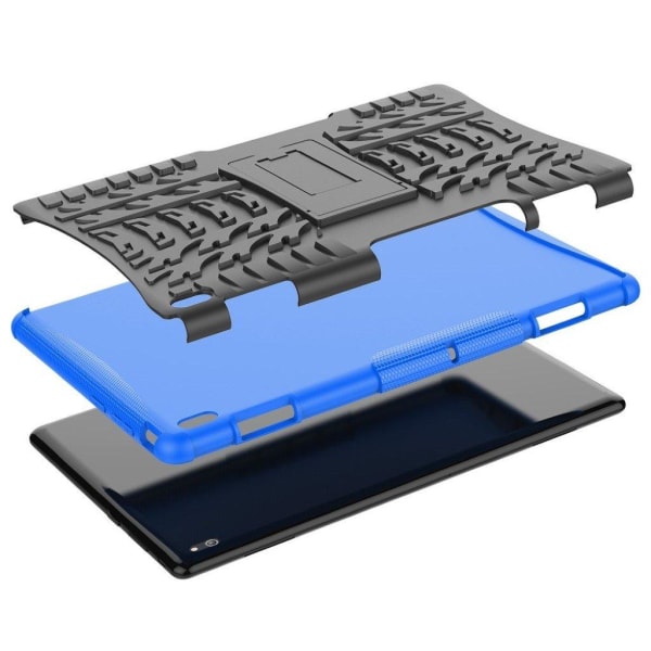 Lenovo Tab E10 durable hybrid case - Blue Blå