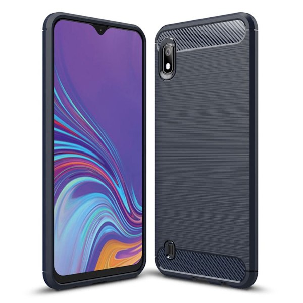 Carbon Flex Samsung Galaxy A10 deksel - Blå Blue